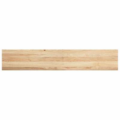 Vensterbanken 2 st onbehandeld 140x25x2 cm massief eikenhout