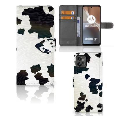 Motorola Moto G32 | Telefoonhoesje | Met pasjeshouder | Koeienvlekken Motorola Moto G32 | Telefoonhoesje | Met pasjeshouder | Koeienvlekken