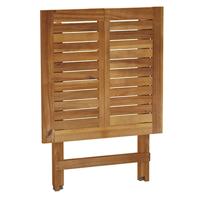 3-delige Bistroset inklapbaar met kussens massief acaciahout - thumbnail