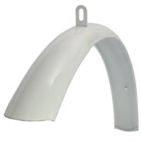 voorspatbord 28 inch staal wit - thumbnail