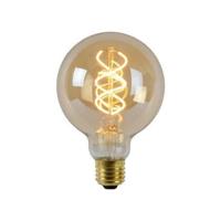 Lucide G95 - Filament lamp - Ø 9,5 cm - LED Dimb. - E27 - 1x4,9W 2200K - Amber - thumbnail