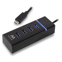 USB-HUB 4 Poorten Ewent EW1137 USB 3.1 Zwart - thumbnail