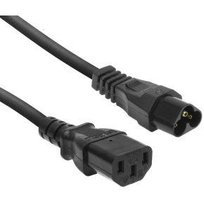 ACT AK5247 Netsnoer Stroomkabel C6 - C13 | Zwart | 20 cm