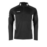 hummel Authentic 1/4-Zip Trainingstrui Kids Zwart Wit - thumbnail