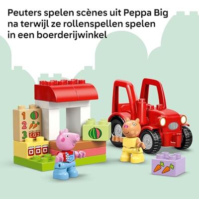 LEGO DUPLO Peppa Pig tractor en marktkraam 10468