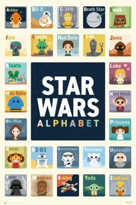 Poster Star Wars - Alphabet 61x91,5cm Poster Star Wars - Alphabet 61x91,5cm
