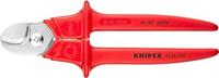 Knipex Kabelschaar ge‹soleerd, met kunststof gespoten, VDE-getest 230 mm - 9506230 - thumbnail