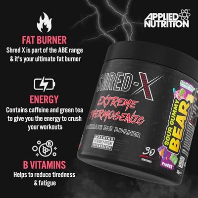 Shred X Powder 300g | Applied Nutrition | 30 G - thumbnail