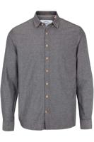 Kronstadt Heren Overhemd Johan Grijs Flanel Regular Fit - thumbnail