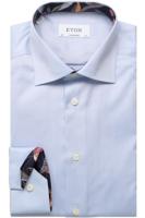 ETON Contemporary Fit Overhemd lichtblauw, Effen - thumbnail