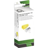 Quadrios RJ-45 connectorset CAT 6 1906C169 Stekker, recht Aantal polen (sensoren) 8P8C Geel 25 stuk(s) - thumbnail