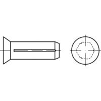 TOOLCRAFT TO-5386227 Verzonken groefpennen (Ø x l) 6 mm x 15 mm Staal 250 stuk(s) - thumbnail