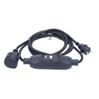 AS Schwabe 45222 PRCD-verlengkabel PRCD 230 V Zwart IP44 - thumbnail