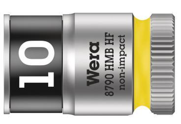 Wera 8790 HMB HF Zyklop Hand- en Machinedop, met 3/8"-aandrijving met vasthoudfunctie, 10.0 x 29.0 mm - 1 stuk(s) - 05003744001 Wera 8790 HMB HF Zyklop Hand- en Machinedop, met 3/8"-aandrijving met vasthoudfunctie, 10.0 x 29.0 mm - 1 stuk(s) - 05003744001