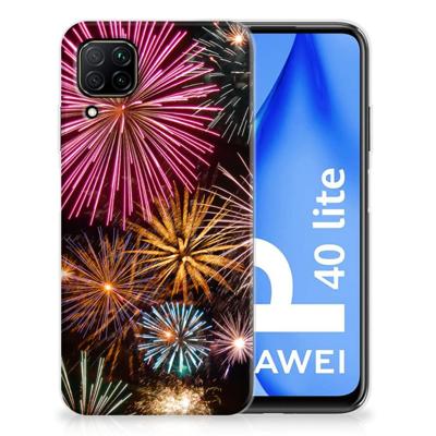 Huawei P40 Lite Silicone Back Cover Vuurwerk Huawei P40 Lite Silicone Back Cover Vuurwerk