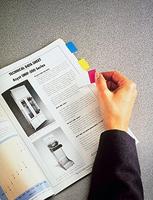 Post-it index standaard, ft 24,4 x 43,2 mm, houder met 50 tabs, geel - thumbnail