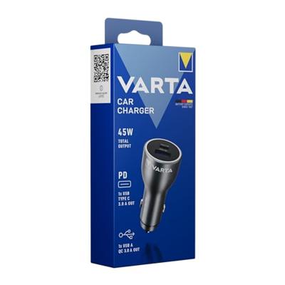Varta Car Charger VARTA Car Charger Stroombelasting (max.): 3 A 12/24 V