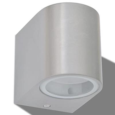 VidaXL Led-wandlamp tuin neerwaarts rond 2 st