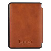 Lunso - Lederen sleepcover hoes - Kobo Glo / Glo HD / Touch 2.0 (6 inch) - Cognac - thumbnail