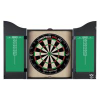 Abi Houten cnet met sisal dartbord incl. dartset - thumbnail