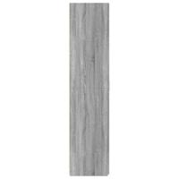 Hoge kast 80x42,5x185 cm bewerkt hout grijs sonoma eikenkleurig - thumbnail