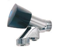 Bonfix Beluchterkraan / wasmachinekraan met keerklep en zwarte knop - thumbnail