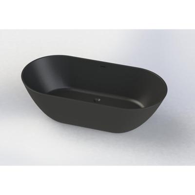 Vrijstaand Ligbad Arcqua Cusco Cast Marble 175x85x55 cm Mat Zwart Vrijstaand Ligbad Arcqua Cusco Cast Marble 175x85x55 cm Mat Zwart