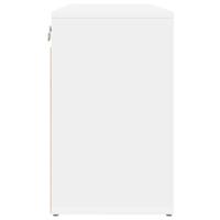 VidaXL Schoenenkast met plank wit 77,5 x 30 x 51 cm bewerkt hout - thumbnail