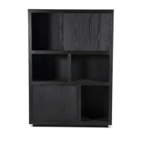 Eleonora Opbergkast 'Helsinki' Eiken, kleur Zwart, 170 x 120cm - thumbnail