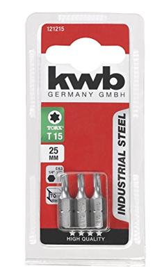 Schroefbit 1/4 inch torx T15 25 mm 3 stuks kaart Eurofix - Eurofix