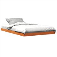 Bedframe massief grenenhout wasbruin 120x190 cm - thumbnail