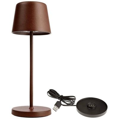 Deko Light 620206 Canis Mini LED-accutafellamp 2.3 W Warmwit Roest Deko Light 620206 Canis Mini LED-accutafellamp 2.3 W Warmwit Roest