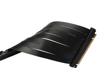 Phanteks PCIe Riser-kabel PCIe x16 stekker, PCIe x16 bus 0.22 m Zwart Bus 90° haaks PH-CBRS_PR22