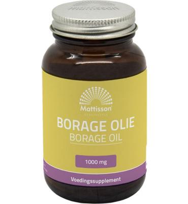 Mattisson Borage olie met vitamine E & GLA 1000mg 60 Capsules