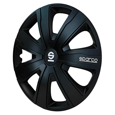 4-Delige Sparco Wieldoppenset Palermo 16-inch zwart SP1681BK