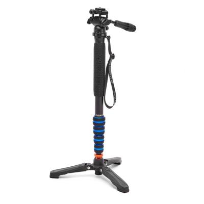 3 Legged Thing Punks Taylor 2.0 Monopod Kit with wrist strap & DOCZ2 Foot Stabilizer Blk, Blue