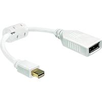 Delock 65427 DisplayPort Adapter [1x Mini-DisplayPort stekker - 1x DisplayPort bus] Wit Met Ferrietkern 0.21 m - thumbnail