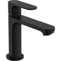 Hansgrohe Wastafelmengkraan Rebris S Eengreeps 110 CoolStart EcoSmart+ Met Trekwaste Mat Zwart - thumbnail