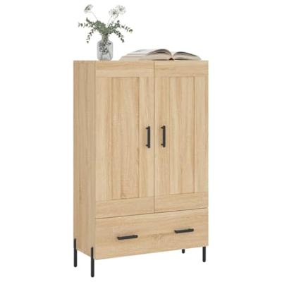 Hoge kast 69,5x31x115 cm bewerkt hout sonoma eikenkleurig Hoge kast 69,5x31x115 cm bewerkt hout sonoma eikenkleurig