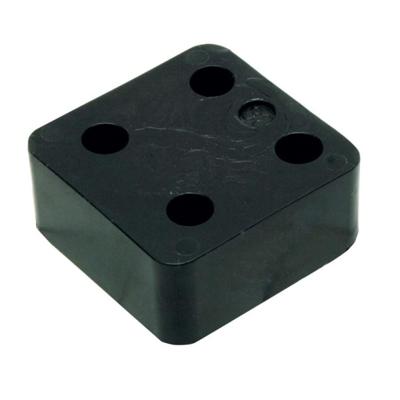 Gebr. Bodegraven drukplaten - zonder sleuf - 30 mm - kunststof - zwart