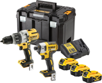 DeWalt DCK276P3T | Combiset | XRP Schroef/klopboormachine DCD996 + slagschroevendraaier DCF887 | 18V XR | Brushless | 3x5.0Ah | in TSTAK - - thumbnail