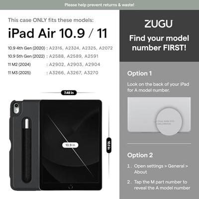 Zugu Case iPad Air 11 (M2/M3) & Air 10.9" (4th/5th gen) - Slate Blue - thumbnail