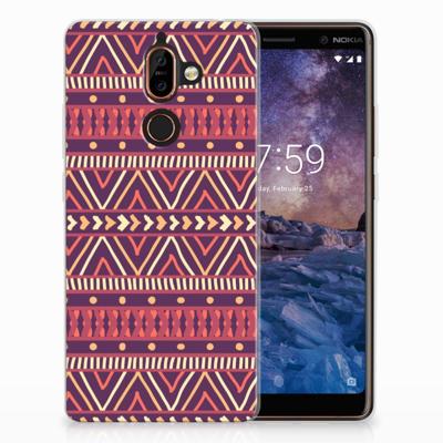 Nokia 7 Plus | TPU bumper | Aztec Paars Nokia 7 Plus | TPU bumper | Aztec Paars