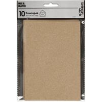 Creativ Company Enveloppen, afmeting envelop 11,5x16 cm, 110 gr, naturel, 10 stuk/ 1 doos - thumbnail