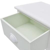 Franse nachtkastjes hout 2 st - thumbnail