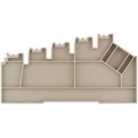 Weidmüller 1355730000 Scheidingsplaat Donkerbeige 10 stuk(s) - thumbnail