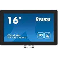 Iiyama ProLite TF1615MC-B1 Touchscreen monitor Energielabel: E (A - G) 39.6 cm (15.6 inch) 1920 x 1080 Pixel 16:9 25 ms HDMI, DisplayPort, VGA, Audio-Line-out - thumbnail