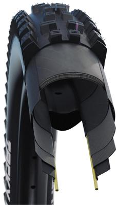Schwalbe Buitenband 29-2.40 (62-622) tacky chan evo downhill zwart vouwband