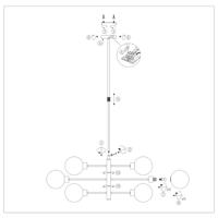 Steinhauer 6-lichts hanglampConstellation - 2709ZW - thumbnail
