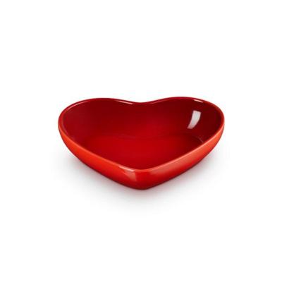 LE CREUSET - L' Amour - Diep bord hart 20cm Kersenrood